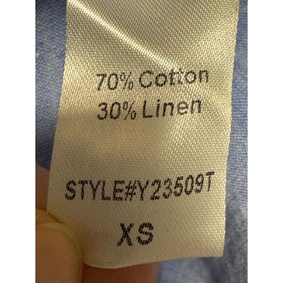 TUCKERNUCK Chambray Linen Lydell Maxi Dress, Sz XS - Picture 11 of 12